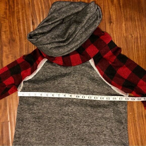 Red Buffalo Sleeve Cowl Neck Tunic From 12PM by Mon Ami, size Small - Picture 8 of 12